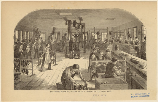 Bottoming room in factory of B. F. Spinney & Co., Lynn, Mass