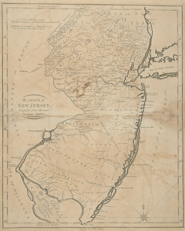 The State of New Jersey, compiled from the most accurate surveys