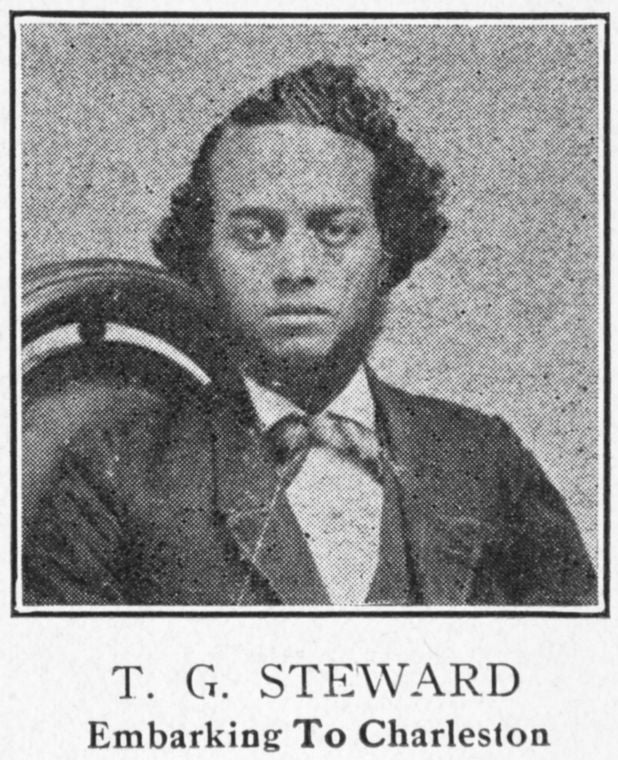 T. G. Steward; Embarking to Charleston.