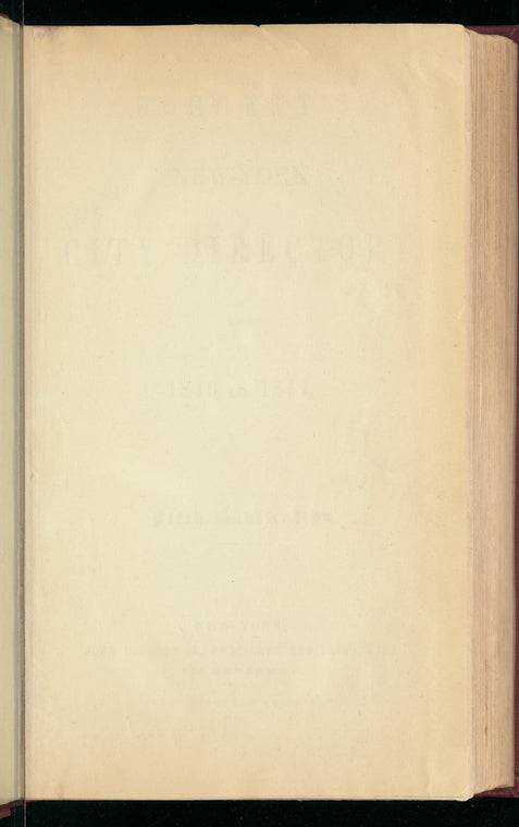 New York City directory