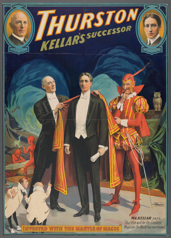 Thurston, Kellar's successor: invested with the mantle of magic