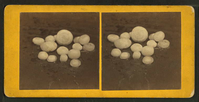 Hail stones.