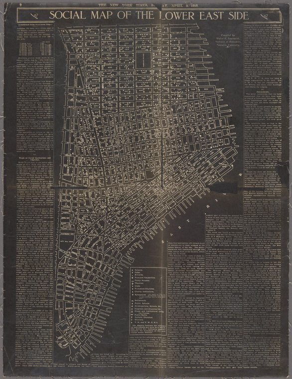 Social map of the Lower East Side