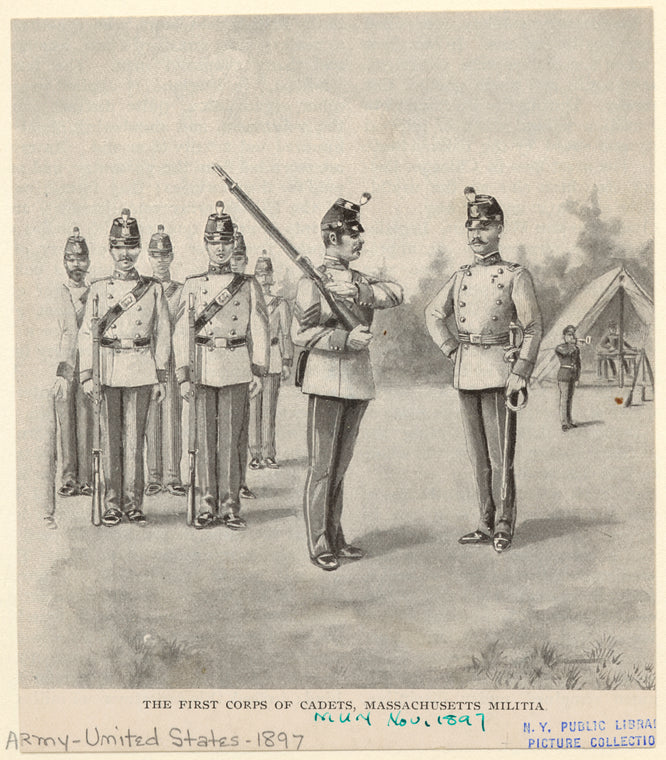 The First Corps of Cadets, Massachusetts Militia