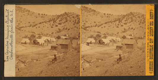 Los Cerrillos mining district--Carbonateville from the S.E.