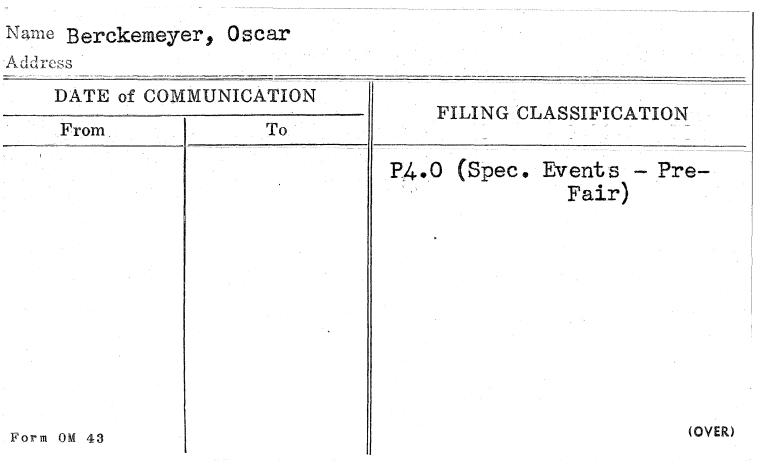 Berckemeyer, Oscar