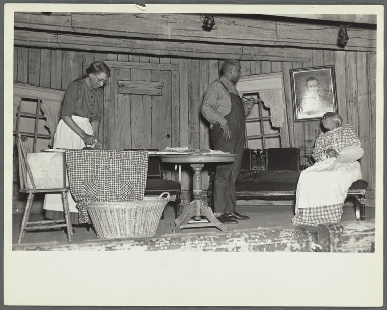 Woman ironing