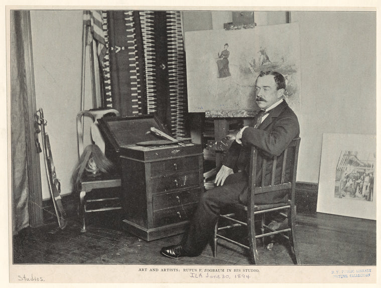 Art and artists : Rufus F. Zogbaum in his studio