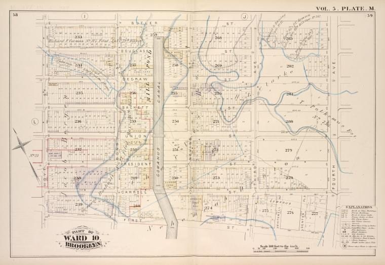 Map bound by Butler St., Fourth Ave., First St., Hoyt St.; Including Douglass St., Degraw St., Union St., President St., Carroll St., Bond St., Gowanus Canal, Nevins St., Third Ave., Whitewell Pl., Denton Pl.