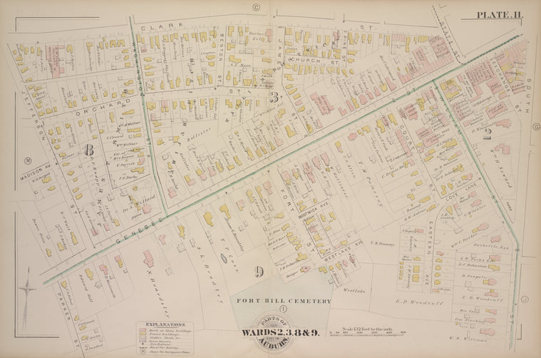 Parts of the City Auburn. Wards 2.3.8& 9.