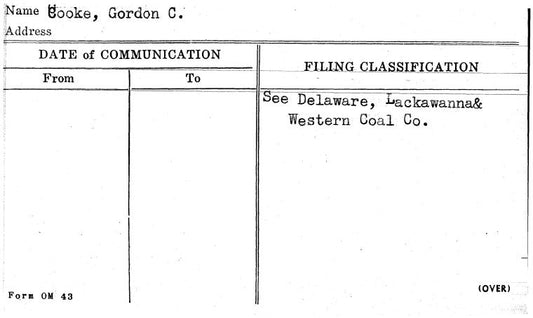 Cooke, Gordon C.