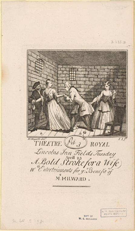 Benefit ticket for Milward
