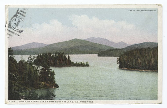 Lower Saranac Lake from Bluff Island, Lower Saranac Lake, N. Y.
