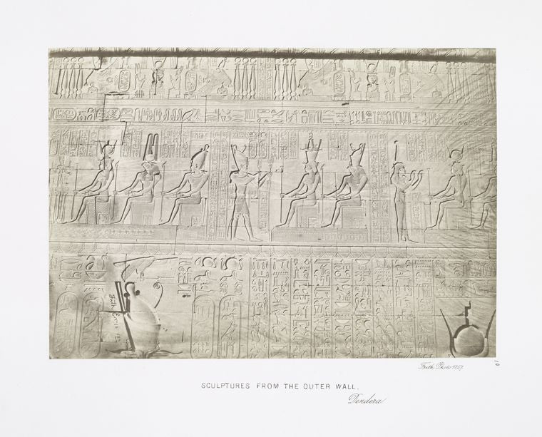 Sculptures from the outer wall, Dendera