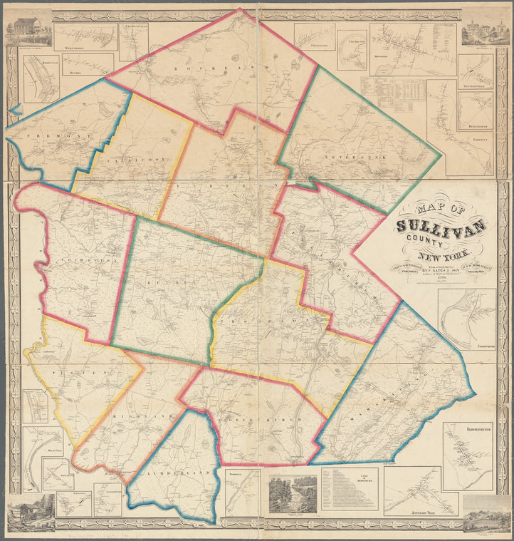 Map of Sullivan County, New York: from actual surveys