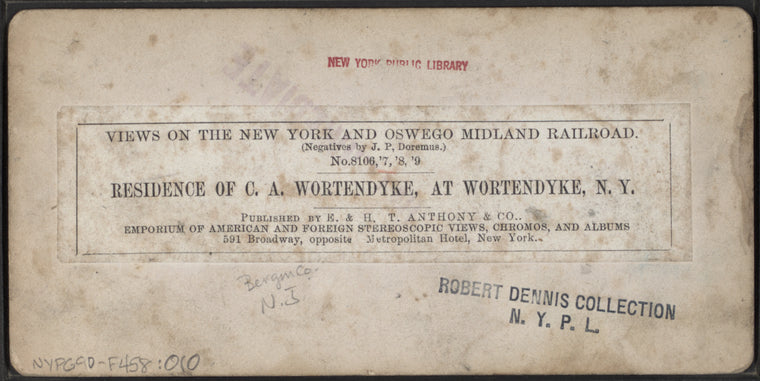 Residence of C.A. Wortendyke, at Wortendyke, N.Y.