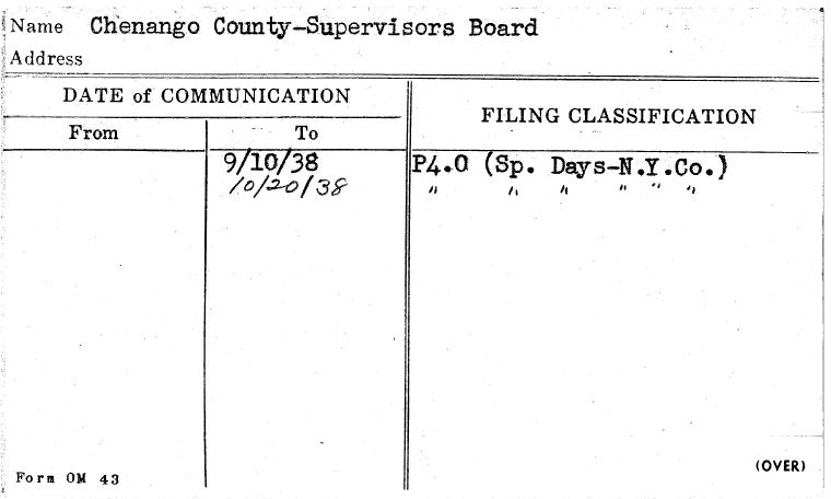 Chenango County-Supervisors Board