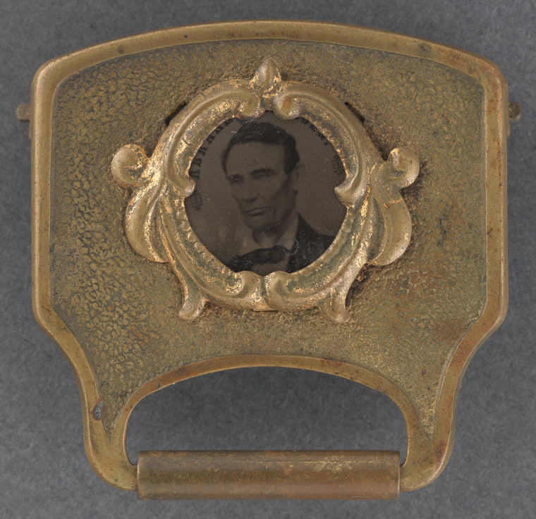 [Lincoln 1860 button]