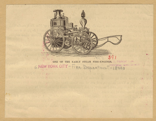 One of the early steam fire-engines
