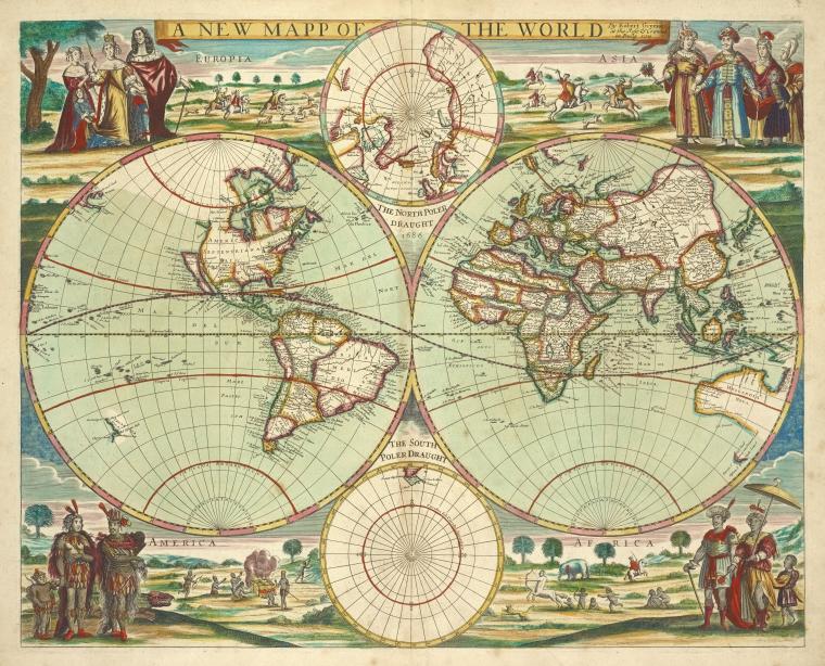 A new mapp of the world.