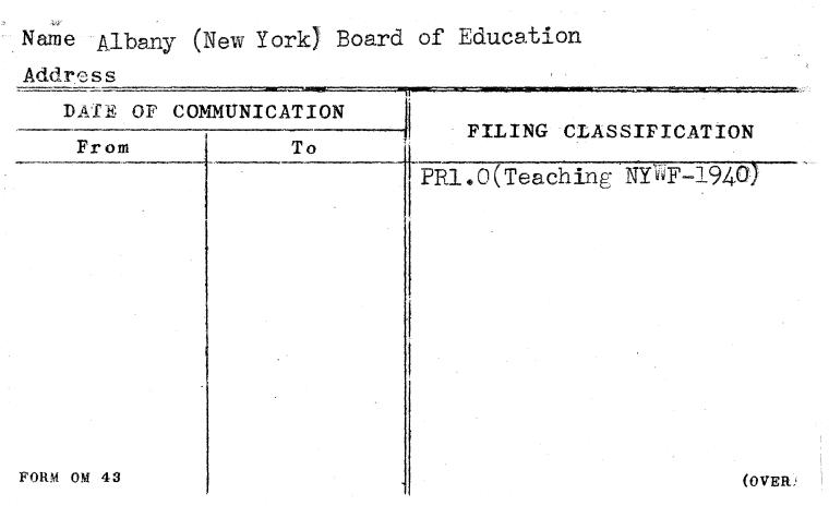 Albany (New York) Board of Education