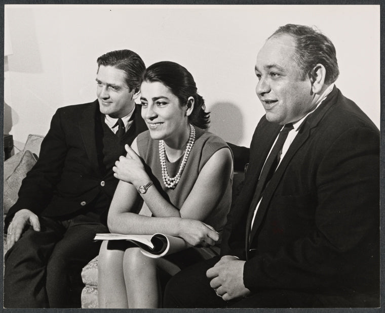 Edgar Lansbury, Irene Papas and Richard Castellano in rehearsal for the stage production That Summer - That Fall