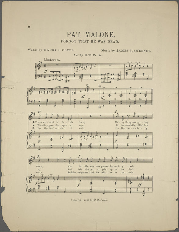 Pat Malone forgot that he was dead