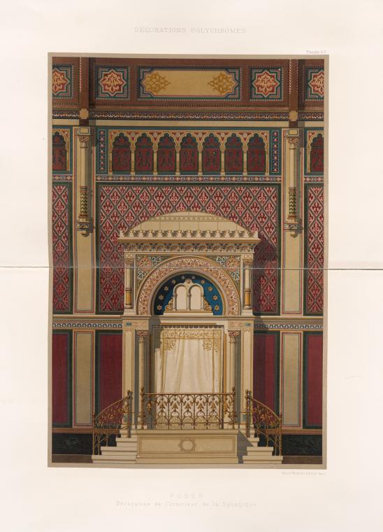 Décoration de l'intérieur de la synagogue