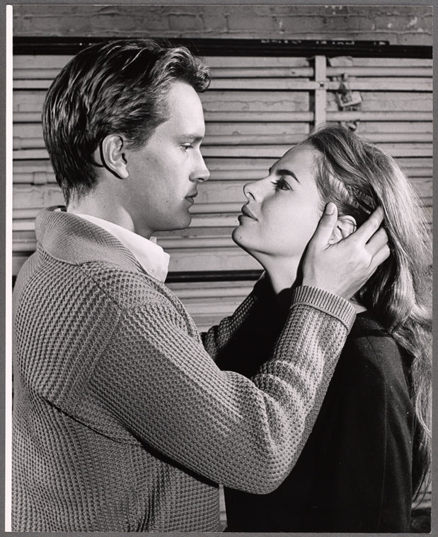 Paul Roebling and Ann Williams in rehearsal for the stage production The Milk Train Doesn't Stop Here Anymore