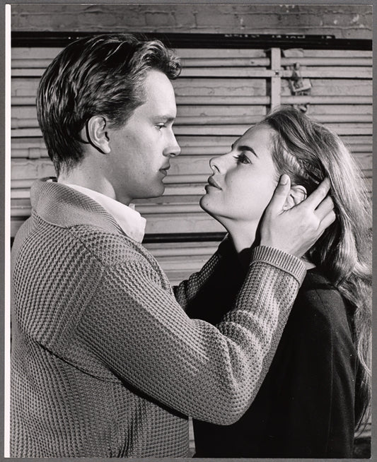 Paul Roebling and Ann Williams in rehearsal for the stage production The Milk Train Doesn't Stop Here Anymore