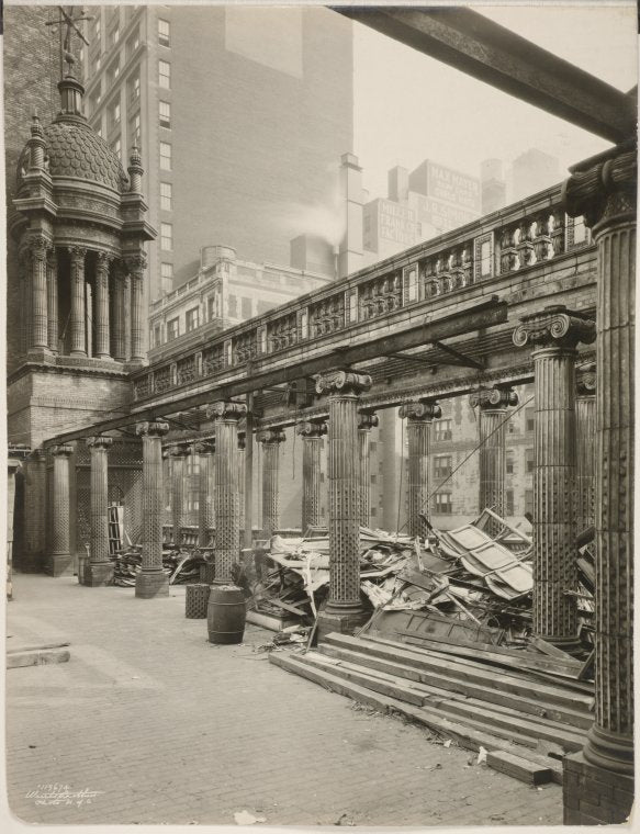 Demolition of Madison Square Garden