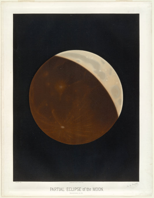 Partial eclipse of the moon: Observed October 24, 1874