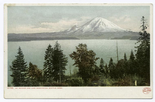 Mt. Rainier, Lake Washington, Seattle, Wash.