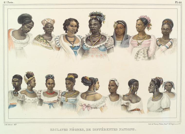 Esclaves nègres, de différentes nations.