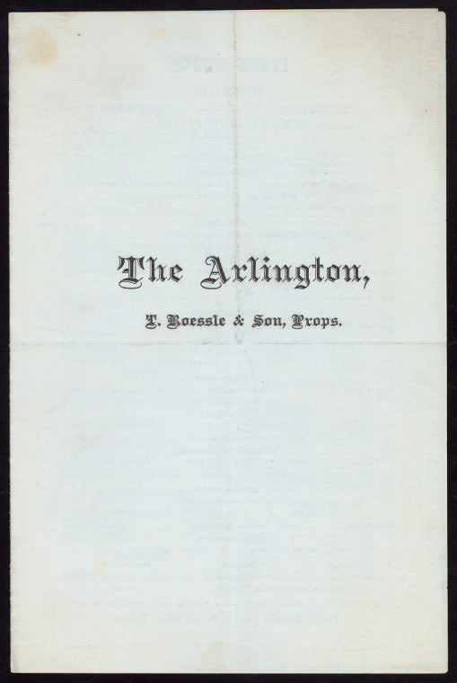 DINNER [held by] THE ARLINGTON [at]  (HOTEL)