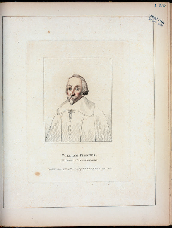 William Fiennes, viscount Say and Seale.