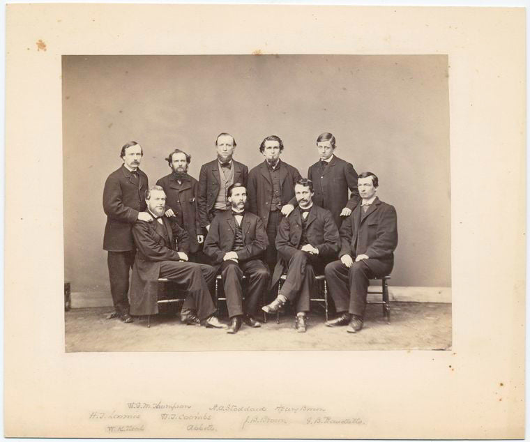H.T. Loomis, W.K. Neal, W.G.M. [i.e. W.J.M.] Thompson, [W.T.] Coombs, [J.B.] Abbott, A.O. Stoddard, J.B. Brown, Henry Brown, G.B. Randlette