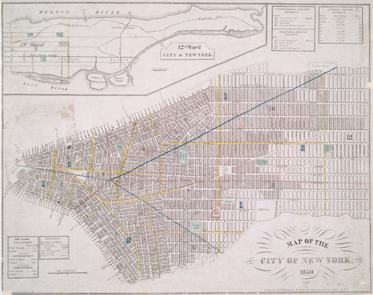Map of the city of New York, 1850