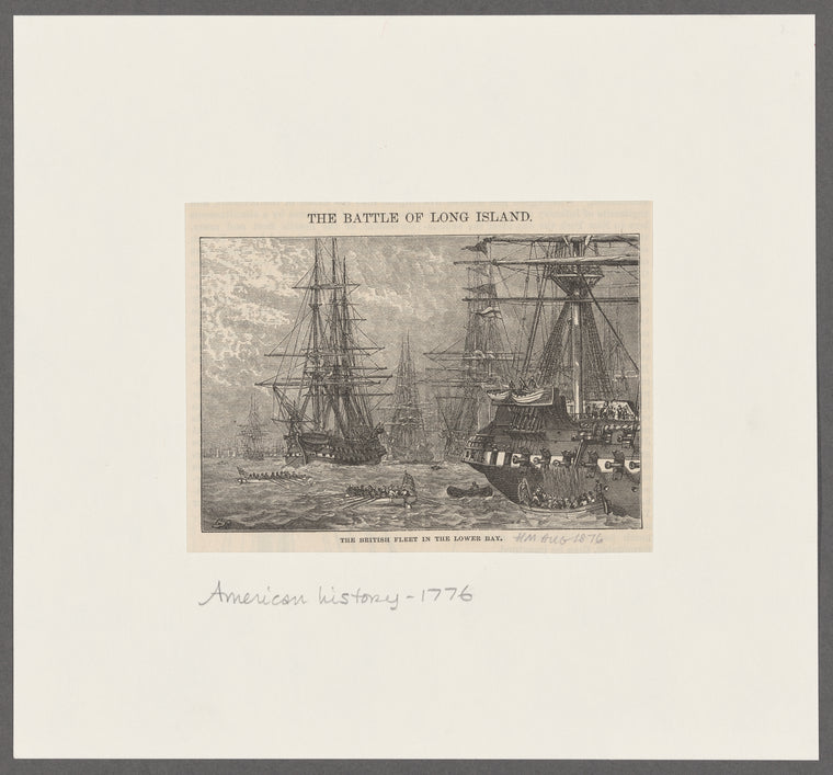 The British fleet in the lower bay