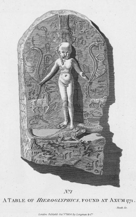 No.1 A Table of Hieroglyphics, Found at Axum 1771