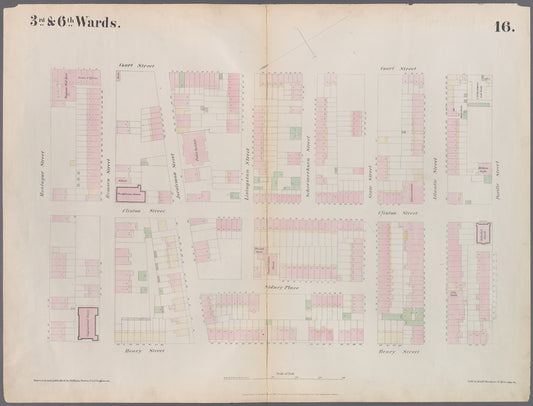 Plate 16: Map bounded by Montague Street, Court Street, Atlantic Street, Henry Street