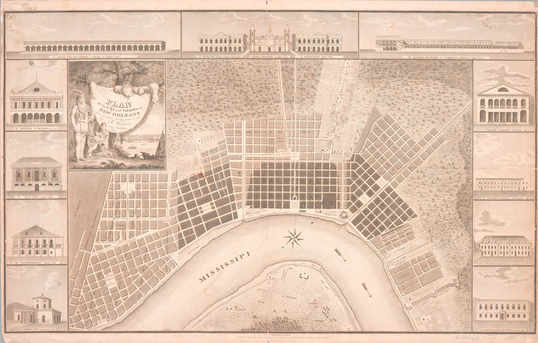 Plan of the city and suburbs of New Orleans : from an actual survey made in 1815