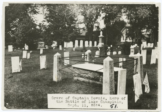 Grave of Captain Downie at Plattsburg.