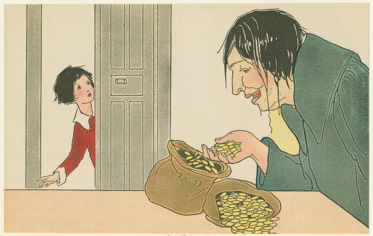 The ogre counting his money