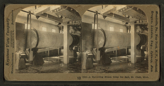 A revolving steam drier for salt, St. Clair, Mich.