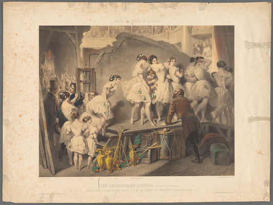 Les coulisses de l'Opéra (le corps de ingénues)
