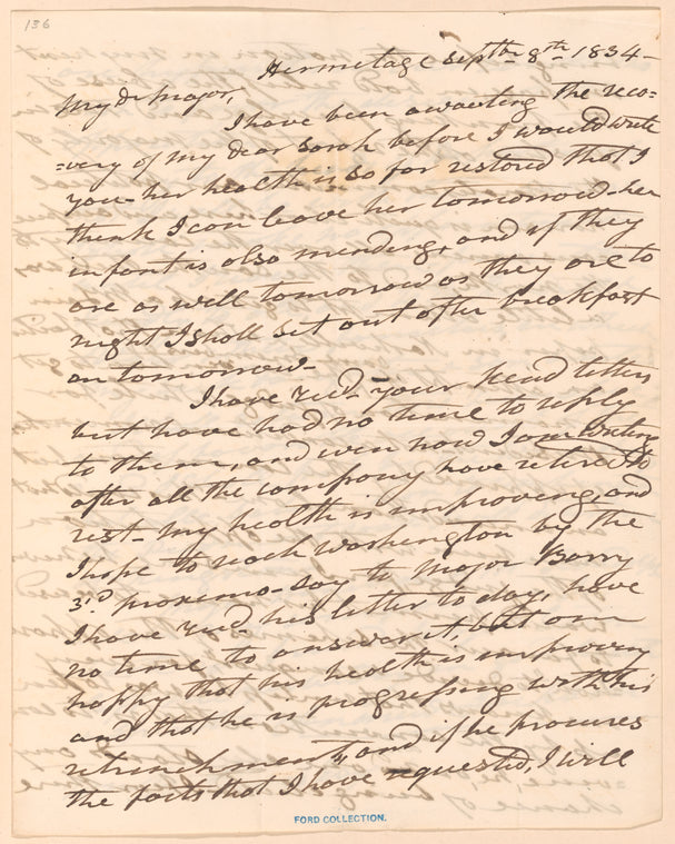 Andrew Jackson to William B. Lewis