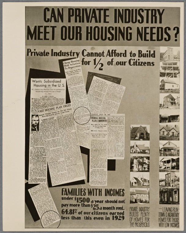 Poster by Record Section, Suburban Resettlement Administration