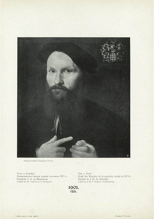 Iost' Kleef. Portret I. D. de Grimal'di.