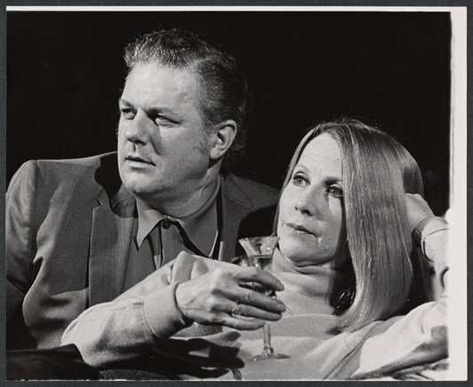 Charles Durning and Julie Harris in the stage production The Au Pair Man